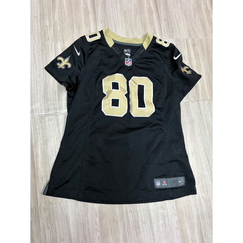 Nike NFL New Orleans Saints Jimmy Graham 80 Jersey Womens Large Black Gold